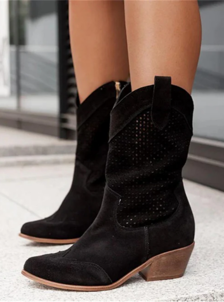 Chère | Orthopedic Suede Cowboy Boots