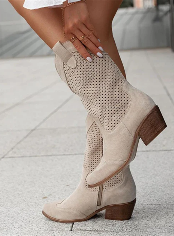 Chère | Orthopedic Suede Cowboy Boots