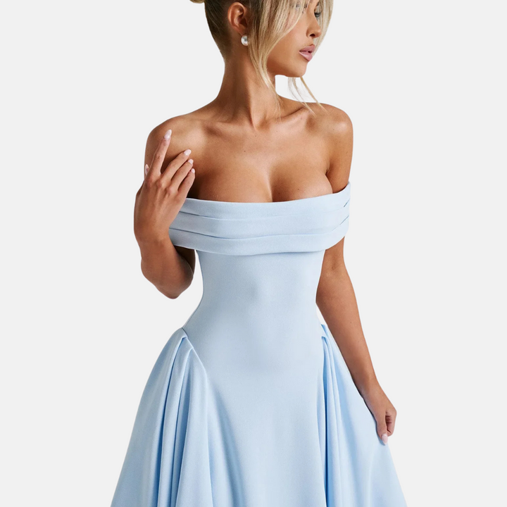 Chère | A-line Formal Off-Shoulder Long Dress