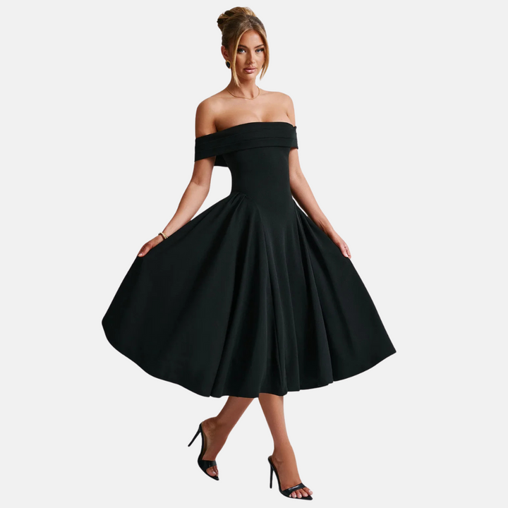 Chère | A-line Formal Off-Shoulder Long Dress