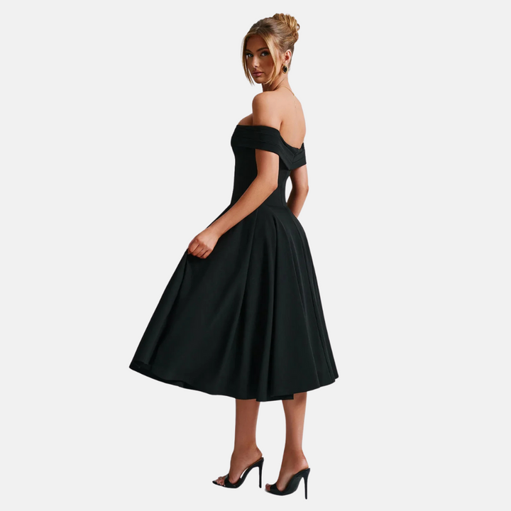 Chère | A-line Formal Off-Shoulder Long Dress