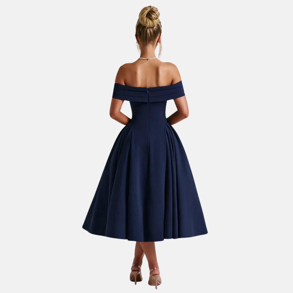Chère | A-line Formal Off-Shoulder Long Dress