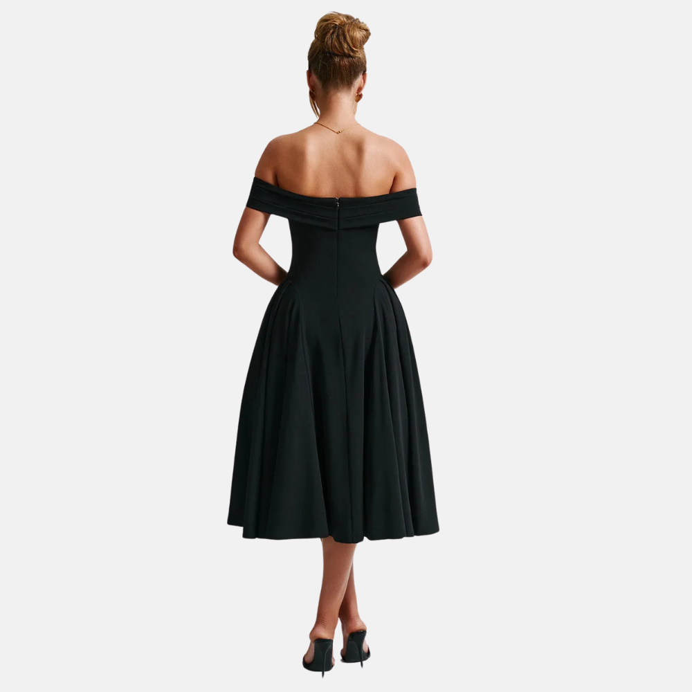 Chère | A-line Formal Off-Shoulder Long Dress