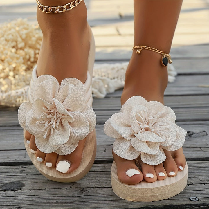 Chère | Blossom Bloom Wedge Sandals