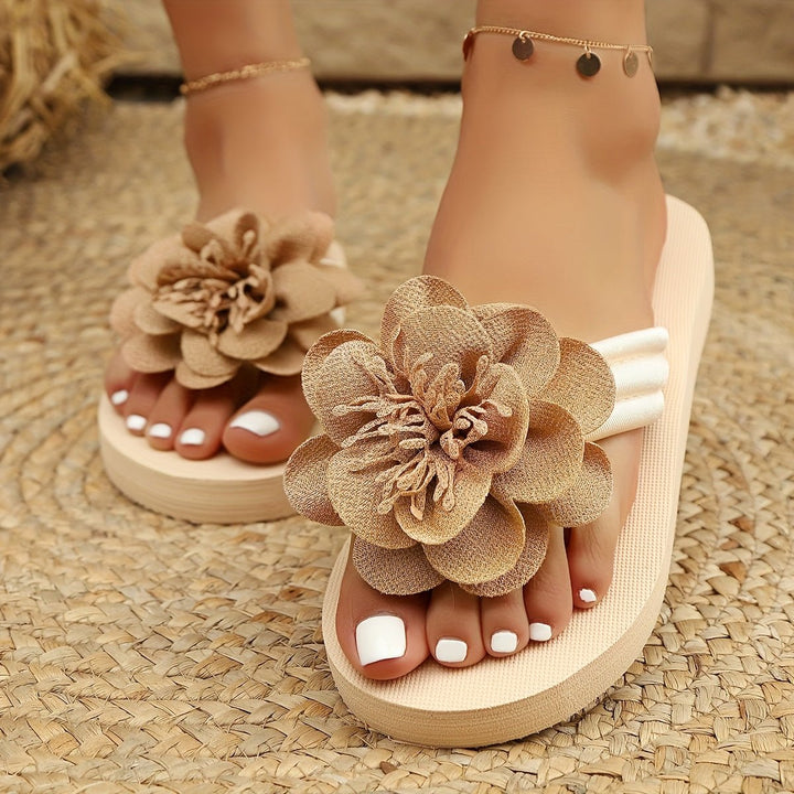 Chère | Blossom Bloom Wedge Sandals