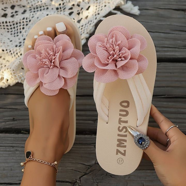 Chère | Blossom Bloom Wedge Sandals