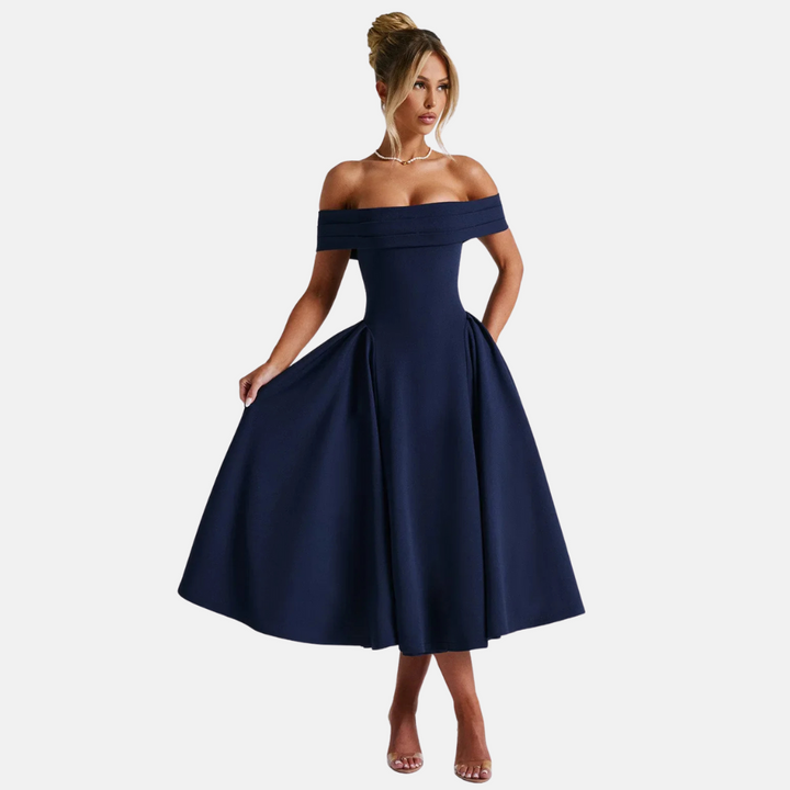 Chère | A-line Formal Off-Shoulder Long Dress